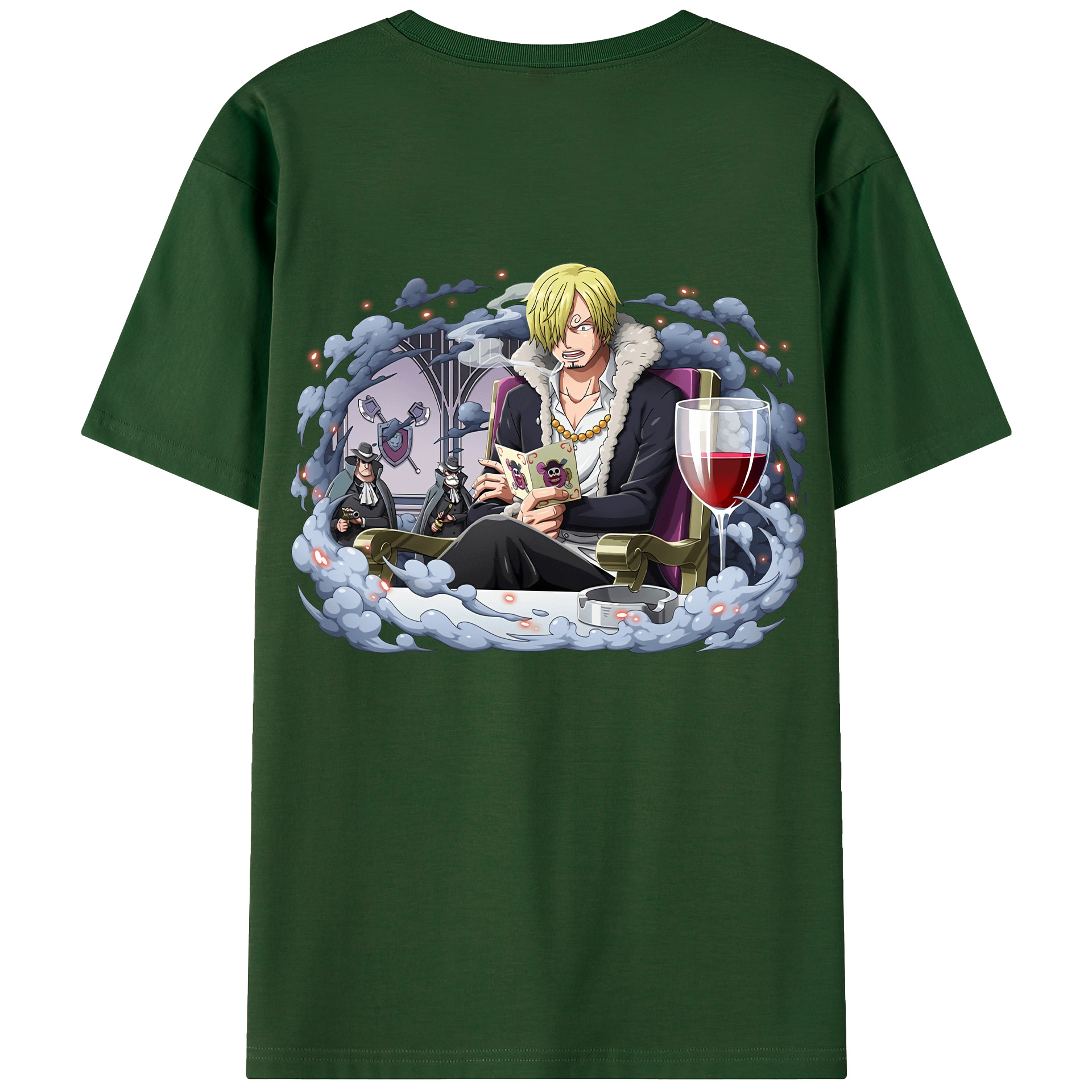 ワンピース サンジ ONE PIECE Sanji 綿100％半袖Tシャツ（背面プリント）